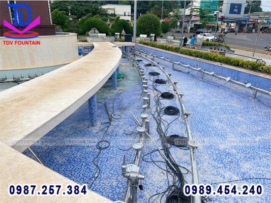 Thi công thiết bị nhạc nước tại Xuân Lộc - Đồng Nai giai đoạn 2
