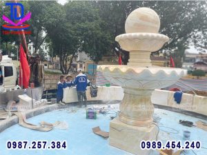 Đài phun nước quả cầu đá nhà máy Z121 Phú Thọ 4