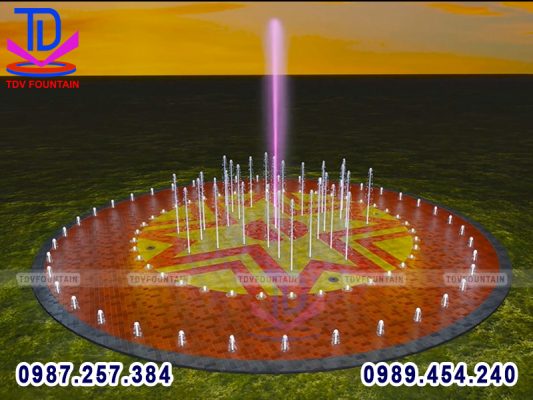Sàn phun nước công viên Buôn Mê Thuột