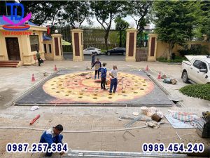 Sàn phun nước lập trình BTL Cảnh vệ tại Trấn Vũ - Ba Đinh - Hà Nội 2