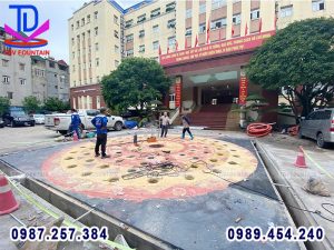 Sàn phun nước lập trình BTL Cảnh vệ tại Trấn Vũ - Ba Đinh - Hà Nội 3