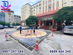 Sàn phun nước lập trình BTL Cảnh vệ tại Trấn Vũ - Ba Đinh - Hà Nội 4