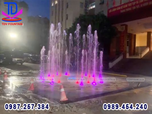 Sàn phun nước lập trình BTL Cảnh vệ tại Trấn Vũ - Ba Đinh - Hà Nội 7
