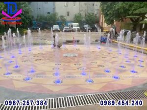 Sàn phun nước lập trình BTL Cảnh vệ tại Trấn Vũ - Ba Đinh - Hà Nội 9
