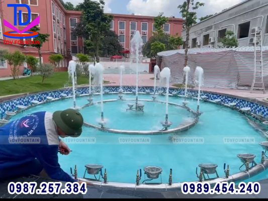 Đài phun nước trường Đại học Thủy Lợi Hà Nội 5