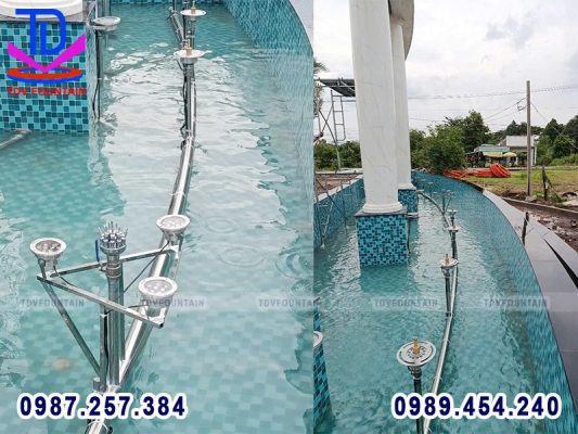 Hệ thống trang thiết bị đài phun nước đều là sản phẩm cao cấp cho chất lượng bền bỉ. 