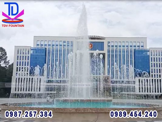 Quy trình thiết kế và thi công đài phun nước Sở Chỉ Huy Quân khu 7 