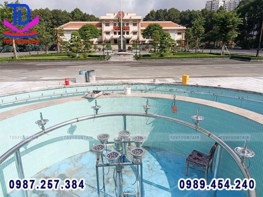 Hệ thống trang thiết bị được sử dụng trong đài phun nước Quân khu 7