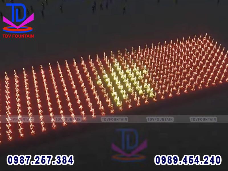 Đài phun nước âm sàn lập trình DMX tại Trung tâm Hành Chính – Chính trị Hải Phòng