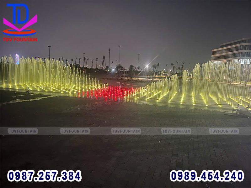 Đài phun nước âm sàn lập trình DMX tại Trung tâm Hành Chính – Chính trị Hải Phòng