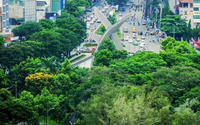 Công viên Hoàng Văn Thụ được ví như lá phổi xanh giữa lòng TP.Hồ Chí Minh.
