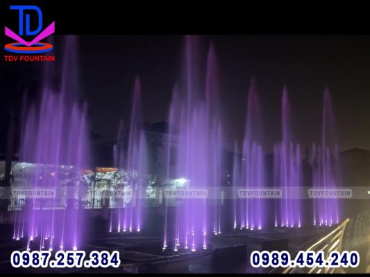 Sân khấu nhạc nước tại các quảng trường, công viên và khu đô thị.