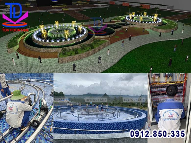 Lắp đặt đài phun nước chuẩn kỹ thuật đảm bảo công trình vận hành an toàn