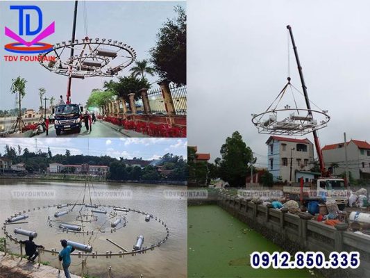 Lắp đặt đài phun nước chuẩn kỹ thuật đảm bảo công trình vận hành an toàn