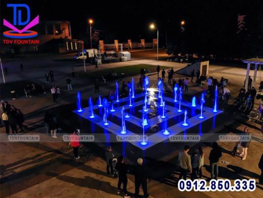 Công trình nhạc nước quy mô nhỏ được ưa chuộng nhờ thiết kế nhỏ gọn