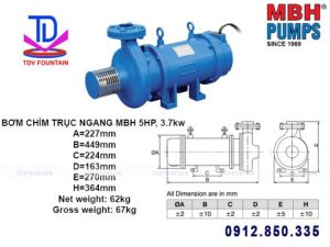 Máy bơm chìm nhạc nước là thiết bị hoạt động hoàn toàn dưới nước
