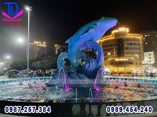 Hiệu ứng phun nước hình Dome hiện đại