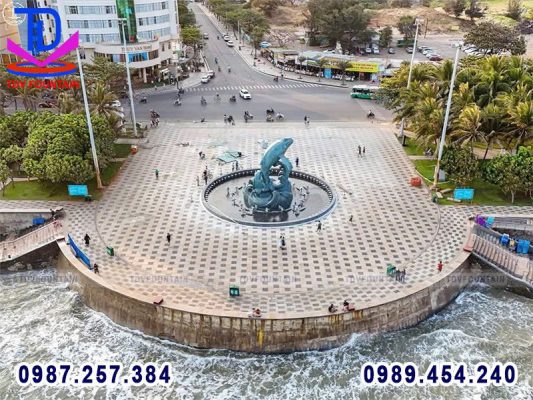 Công trình Đài phun nước tượng Cá Ông mới được hoàn thiện đầu năm 2026