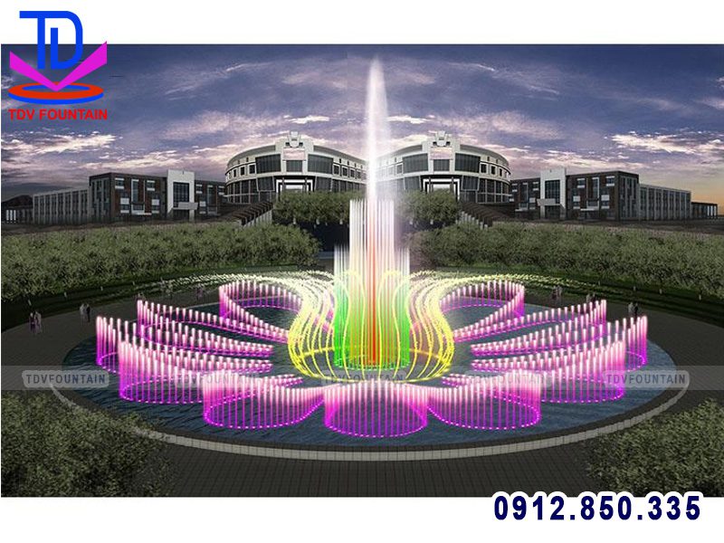 thiết kế thi công nhạc nước quảng trường
