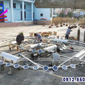 TDV Fountain lap dat may bom chim shakti cho dai phun