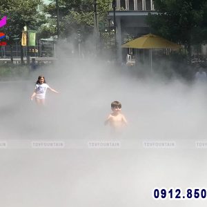Voi phun tao suong lap cho san phun nuoc