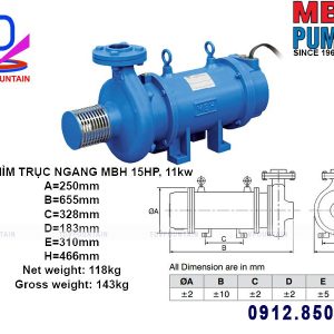 bom chim truc ngang mbh 11kw