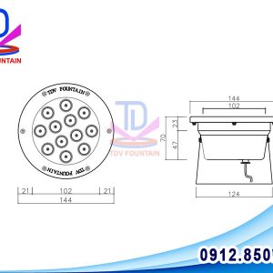 cau tao den led 36w chan de