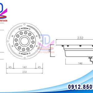 cau tao den led am san 36w