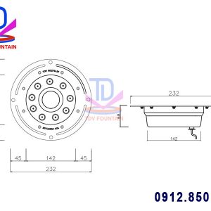 cau tao den led chiu nuoc 27w co lo