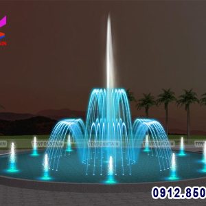 dai phun nuoc be hinh tron duong kinh 5m