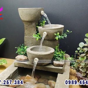 Đài phun nước phong thủy mini trong nhà, ngoài trời