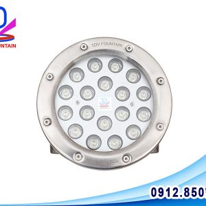 Đèn chiếu dưới nước 54W điều khiển màu DMX toàn thân Inox