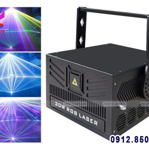 den chieu laser rgb lap cho nhac nuoc