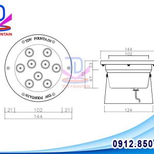 den led am duoi nuoc 9w 4