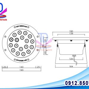 den led chong nuoc 18w dmx 3