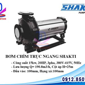 Máy bơm chìm trục ngang Shakti 20HP 15kw